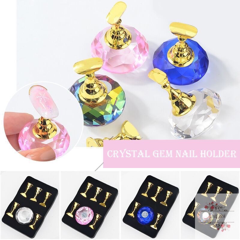 Nail stand display holder dudukan kuku nail tips practice magnet Produk Good Quality