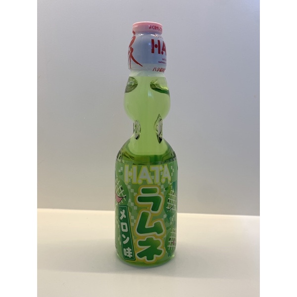 Hata Ramune Melon [Minuman Soda Tutup Kelereng Rasa Melon]