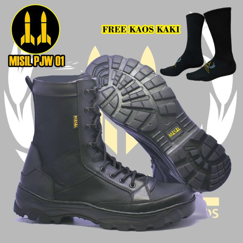 sepatu pdl tni weba original misil / Sepatu pdl weba jatah pembagian 2020 / Sepatu pdl polri/Sepatu 