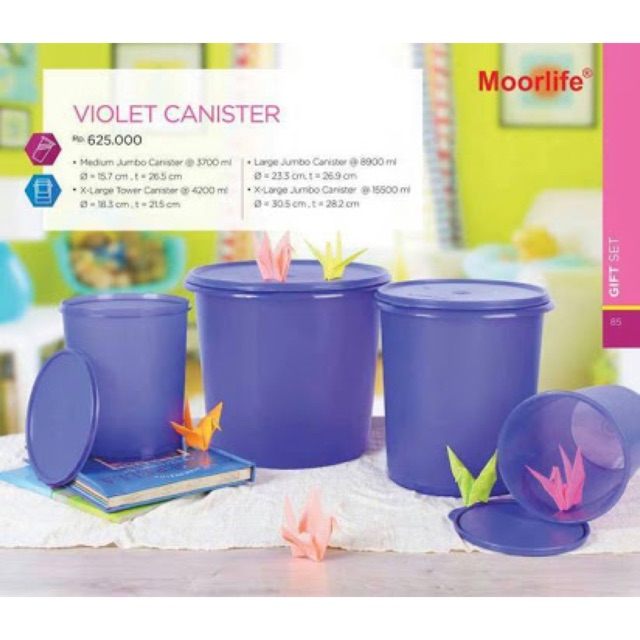 Moorlife violet canister