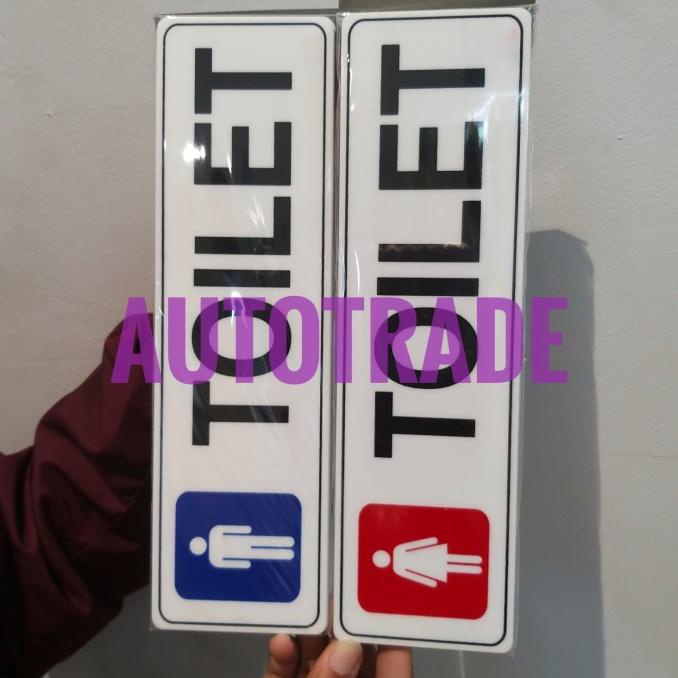 

KRIS SIGN ACRYLIC LABEL STICKER ANODIZED STIKER TOILET PRIA DAN WANITA