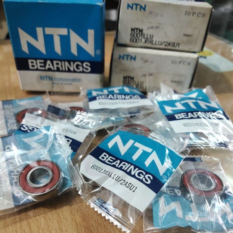 GENUINE PARTS 〽️ No 101 411 | Satuan / Grosir Laher NTN 6001 JRX LLU 2ASU1 • DD 12 x DL 28 / TB 8 mm