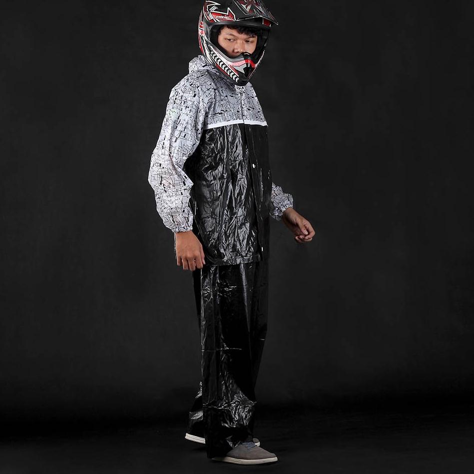 Jas Hujan Motor Setelan Pria 1 Set Baju Dan Celana 6R9