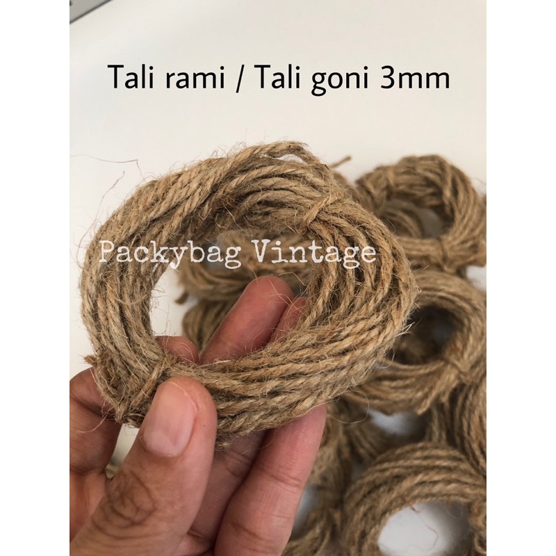 (5 METER) Tali rami / Tali goni 3mm (3 ply) per 5 meter