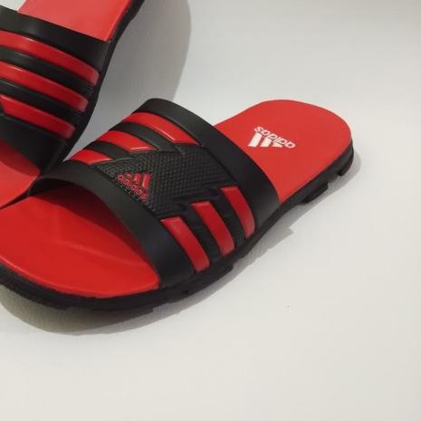 SANDAL SELOP PRIA. SANDAL SELOP. SANDAL KULIT. SANDAL SANTAI - HITAM HITAM, 39