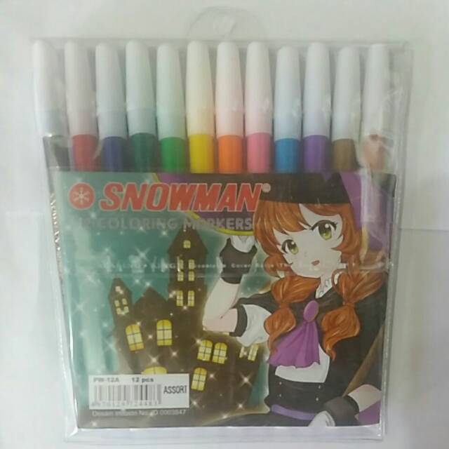 

Spidol snowman 12 warna