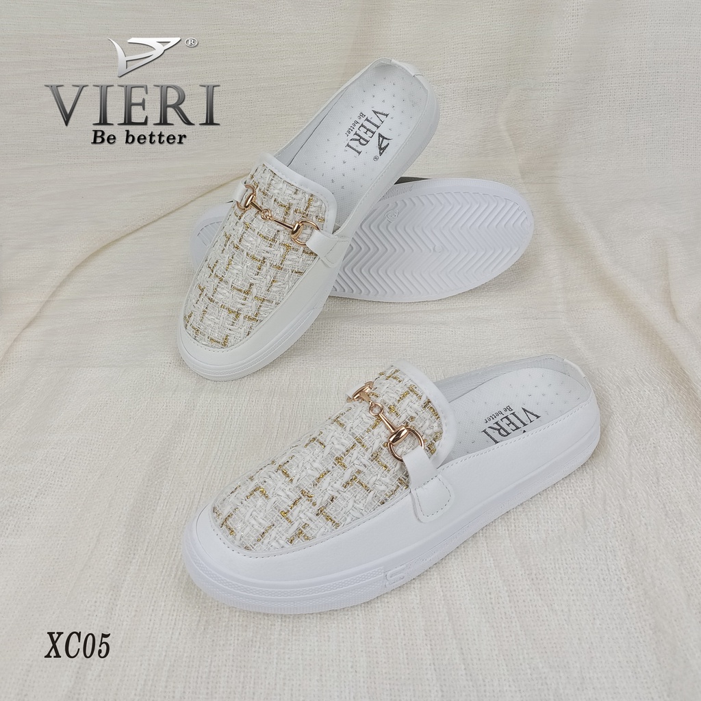

VIERI Sepatu Wanita Flat Slip On Sepatu Import Shoes Wanita Black XC05