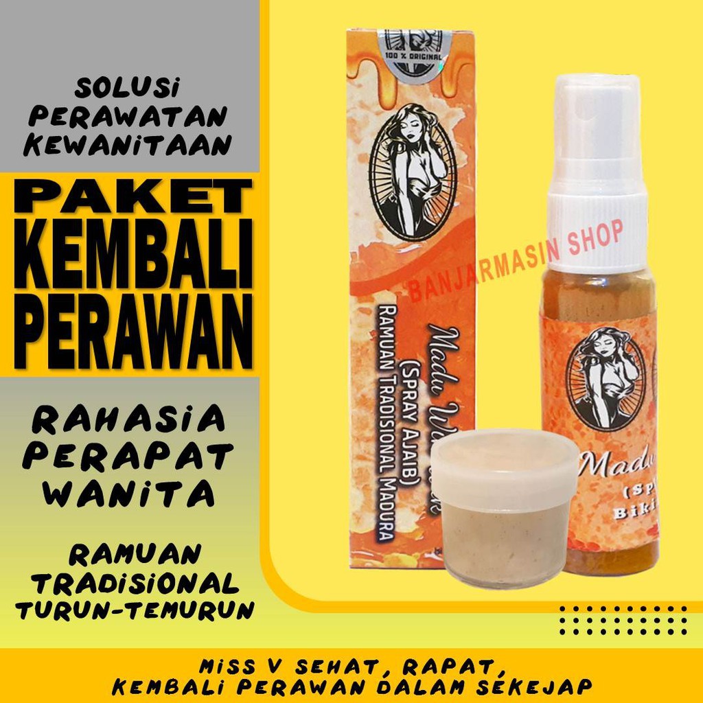 Paket Kembali Perawan Perapat Wanita Spray Madu Wikwik Jamu Oles Dayak Serbuk Wik