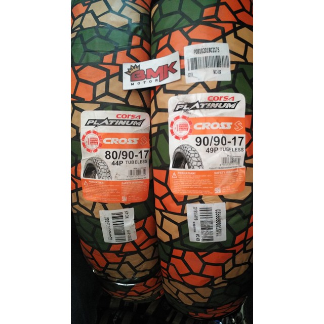 BAN CORSA CROSS S 80/90-17 DAN 90/90-17 TUBELESS
