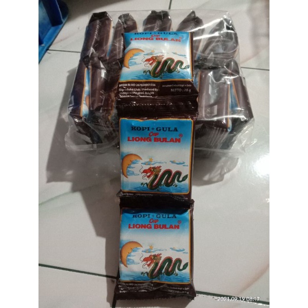 

kopi+ gula cap liong bulan 28g/sachet 20sachet/pack