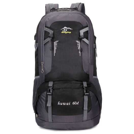 New Huwai Tas Ransel Mountaineering 60L Hitam Grab Medan