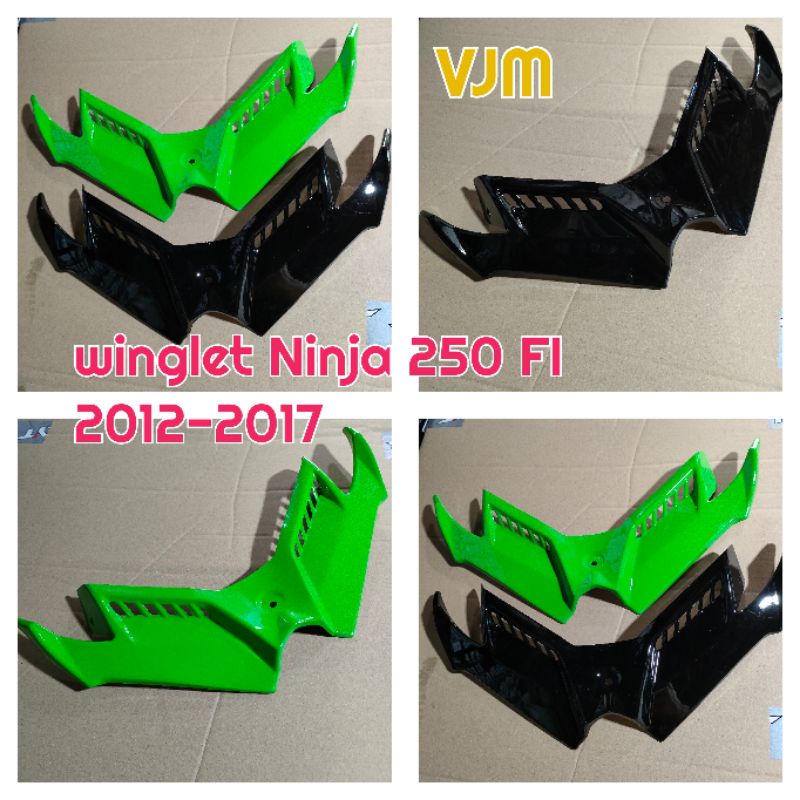 winglet Ninja 250 Fi 2012-2017 Plastik ABS anti pecah Good Quality