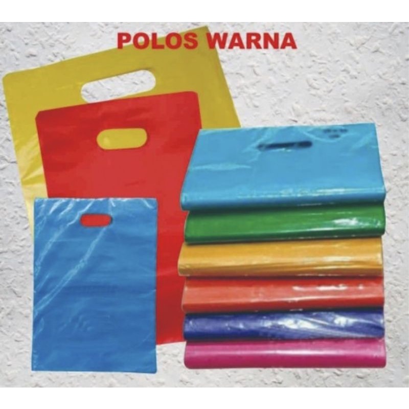 

Isi 100 lembar kantong oval polos warna