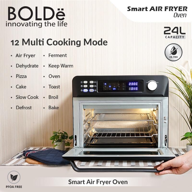 BOLDe SMART AIR FRYER OVEN 3 IN 1 - Oven Digital Garansi 2 Tahun