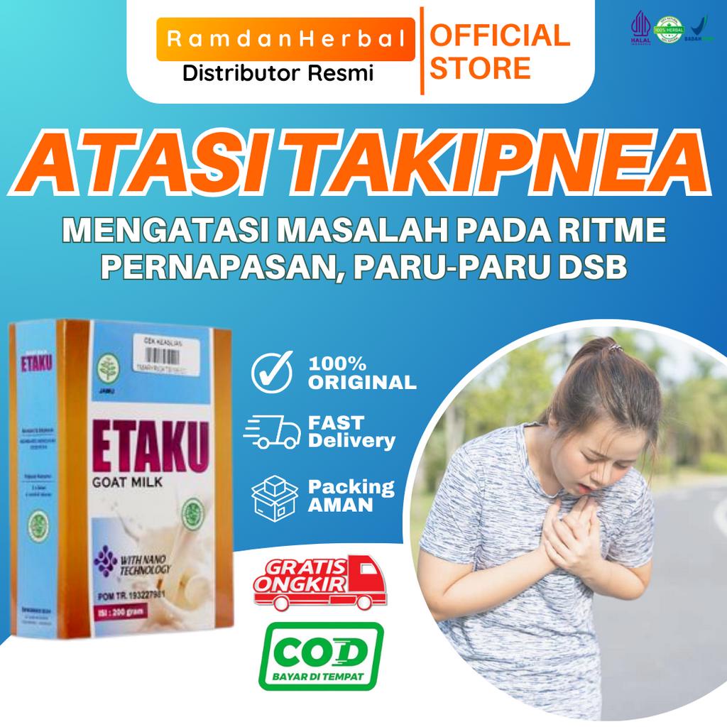 

Obat Takipnea pernapasan Terlalu Cepat Atasi Masalah Pernafasan Kesehatan Paru Paru Asma Sesak Napas Pendek SUSU ETAKU GOAT MILK ORI