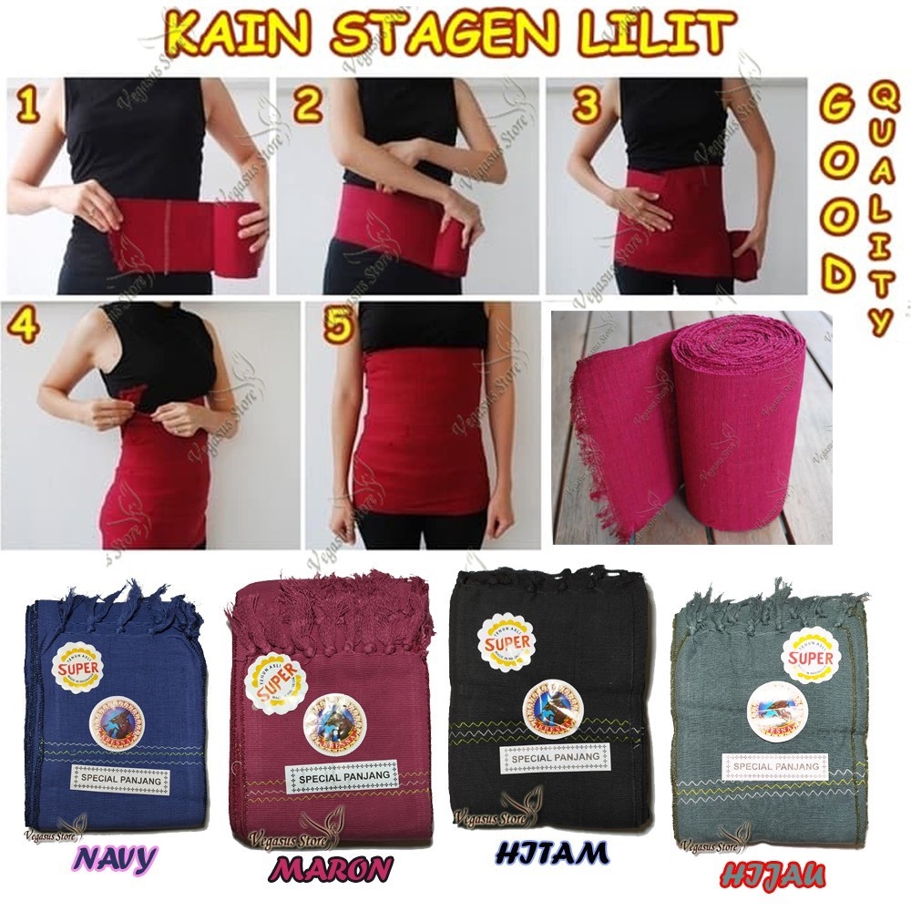 STAGEN JAWA/STAGEN LILIT/STAGEN KEMBEN JAWA ASLI (BENGKUNG)/STAGEN IBU MELAHIRKAN Panjan 5M &amp; 10M