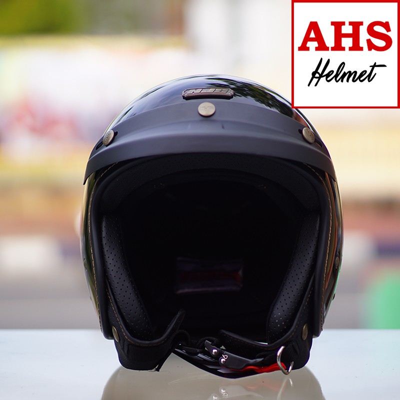 ( TERMURAH ) Helm Bogo NJS Bogo Retro Njs NR 80 Free Pet topi helm njs bogo helm retro dewasa njs-6