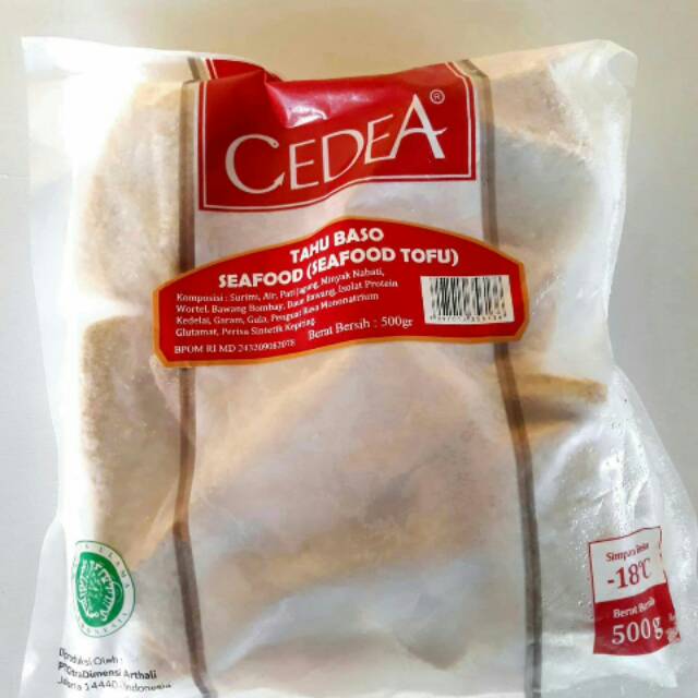 

Seafood Tofu Kecil (Tahu Baso Seafood) 500 gr