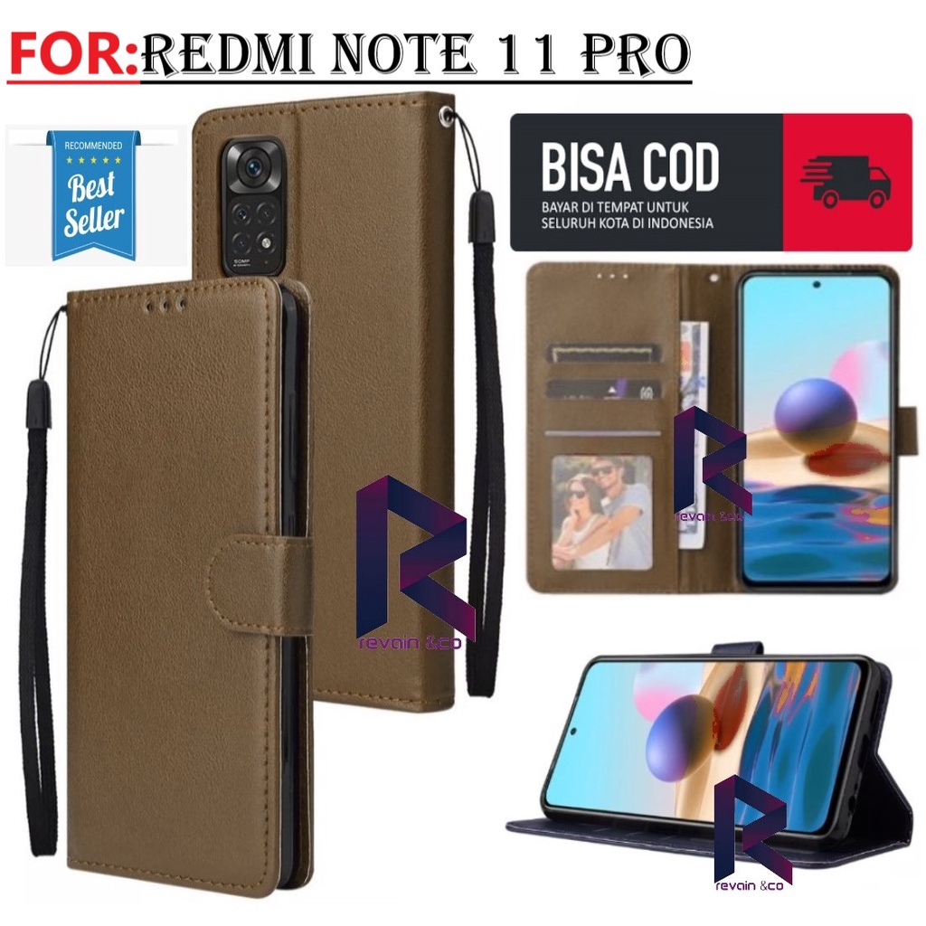 FLIP COVER XIAOMI REDMI NOTE 11 PRO CASING FLIP WALLET LEATHER KULIT PREMIUM SARUNG BUKA TUTUP FLIP CASE XIAOMI REDMI NOTE 11 PRO