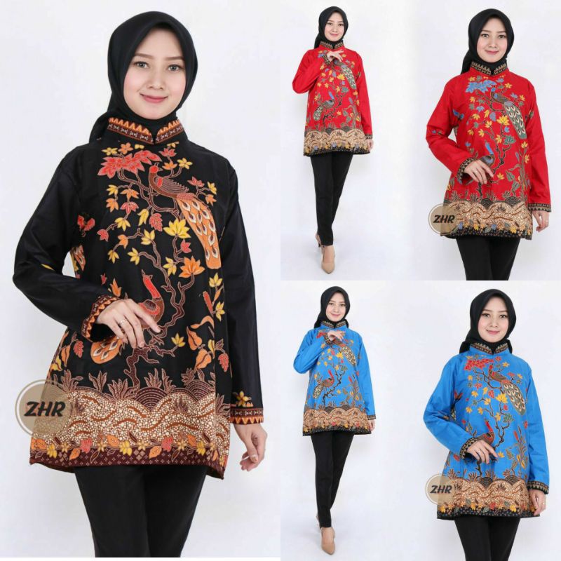 BLOUSE BATIK HITAMMANIS EXCLUSIVE UNGGUL JAYA