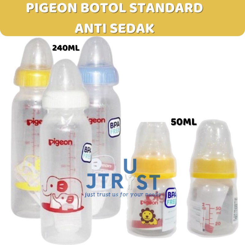 Pigeon Botol Susu Standart BPA Free Anti Sedak Botol Susu
