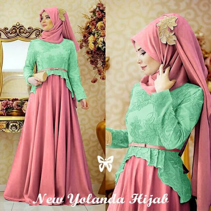 NISSA SABYAN  Gamis / Baju / Pakaian Wanita Muslim Yolanda Syari