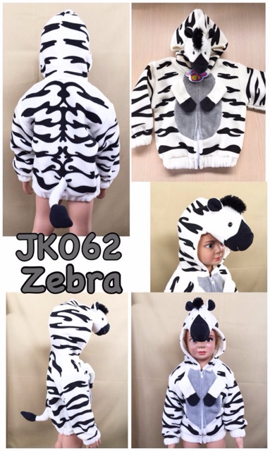 Jaket balita topi binatang 6m-2th 3 dimensi boneka lucu unisex bahan lembut