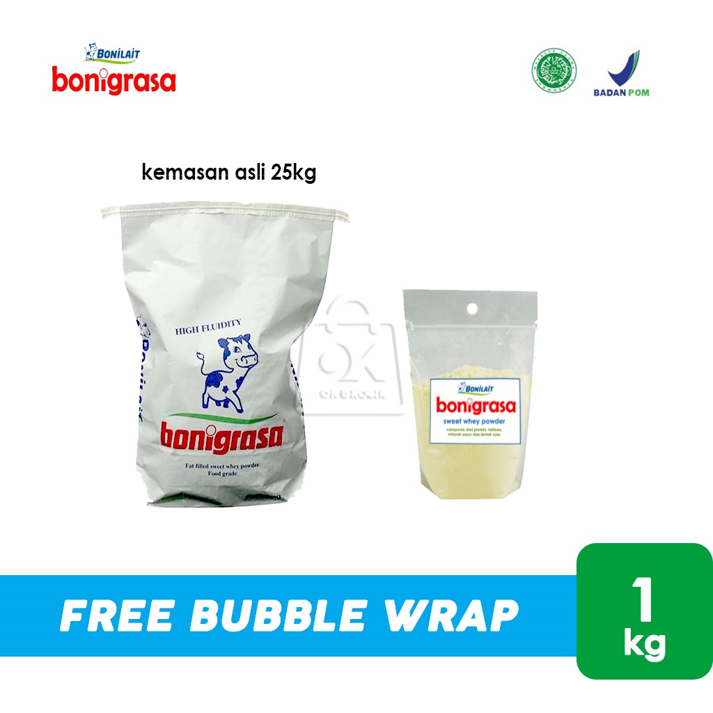 

Bonigrasa Whey Powder / Whey Protein / Pengganti Susu (1 kg)