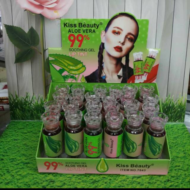 Liptint aloe vera kiss beauty 24pcs