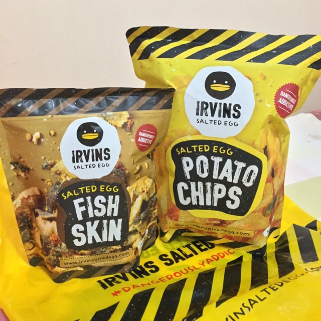 Jual Irvins Salted Egg Fish Skin And Potato Chips | Shopee Indonesia