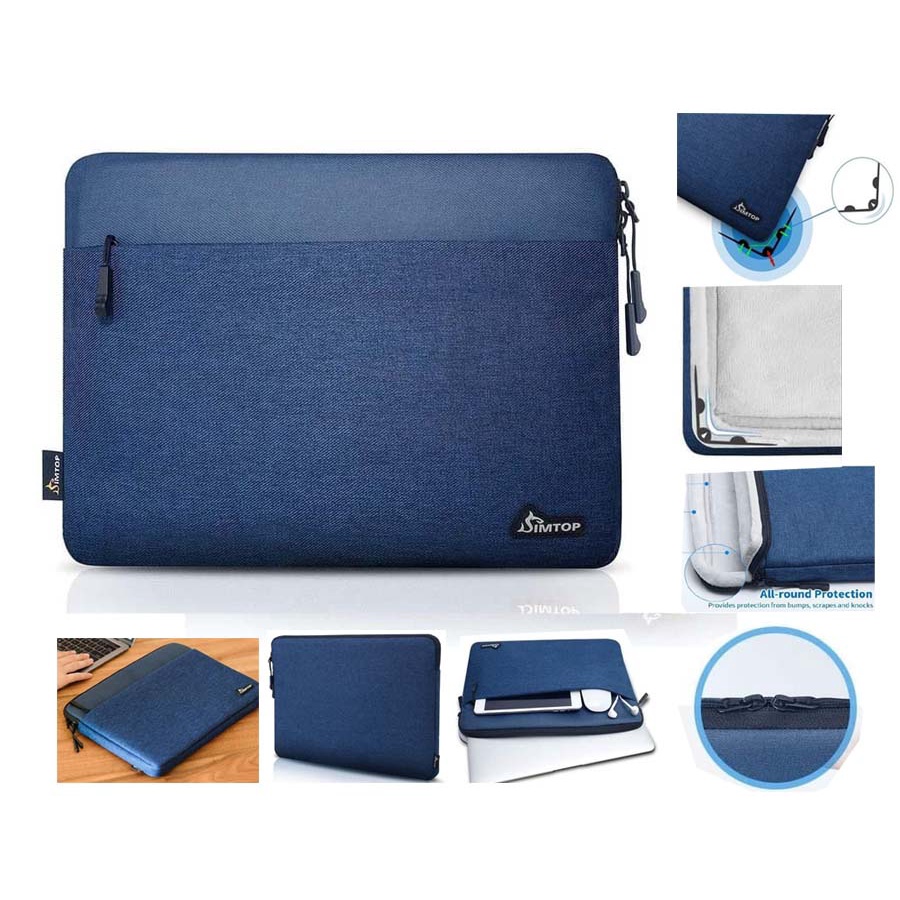 samsung tab S7 FE 12.4 sleeve waterproof SIMTOP blue