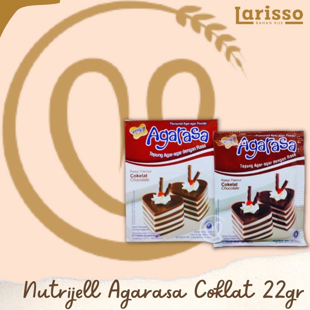 

NUTRIJELL AGARASA TEPUNG AGAR AGAR RASA COKLAT 22GRAM