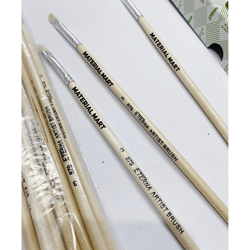 

Kuas Lukis Eterna No 3 | Kuas Gambar | Peralatan Melukis | Paint Brush Per [1 PC] Material Mart