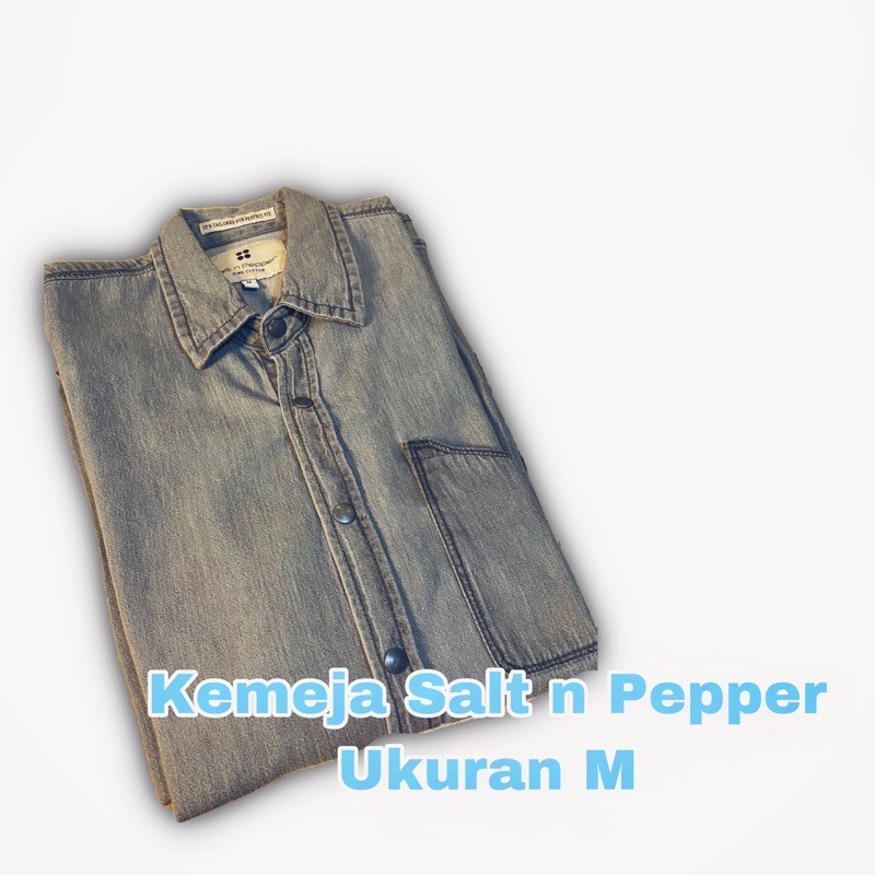 Kemeja pria second Salt n pepper original