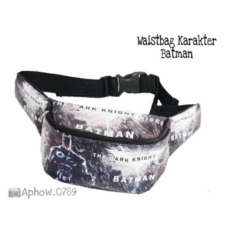 Waistbag anak karakter BATMAN superhero Poto Realpick Termurah