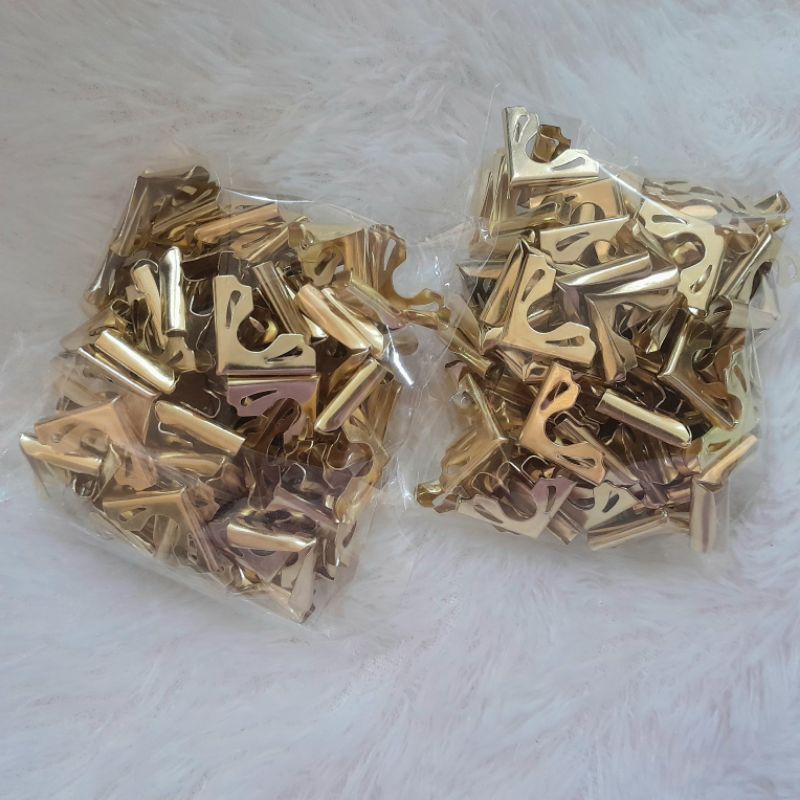 

(isi 100 pcs) siku siku yasin kupu kupu warna emas