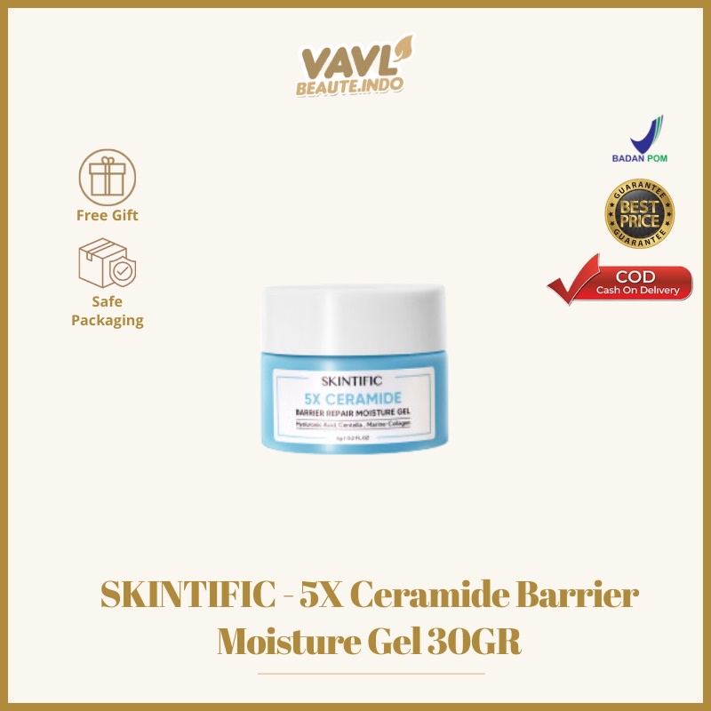 SKINTIFIC - 5X Ceramide Barrier Repair Moisturize Gel Moisturizer 30G 【BPOM】