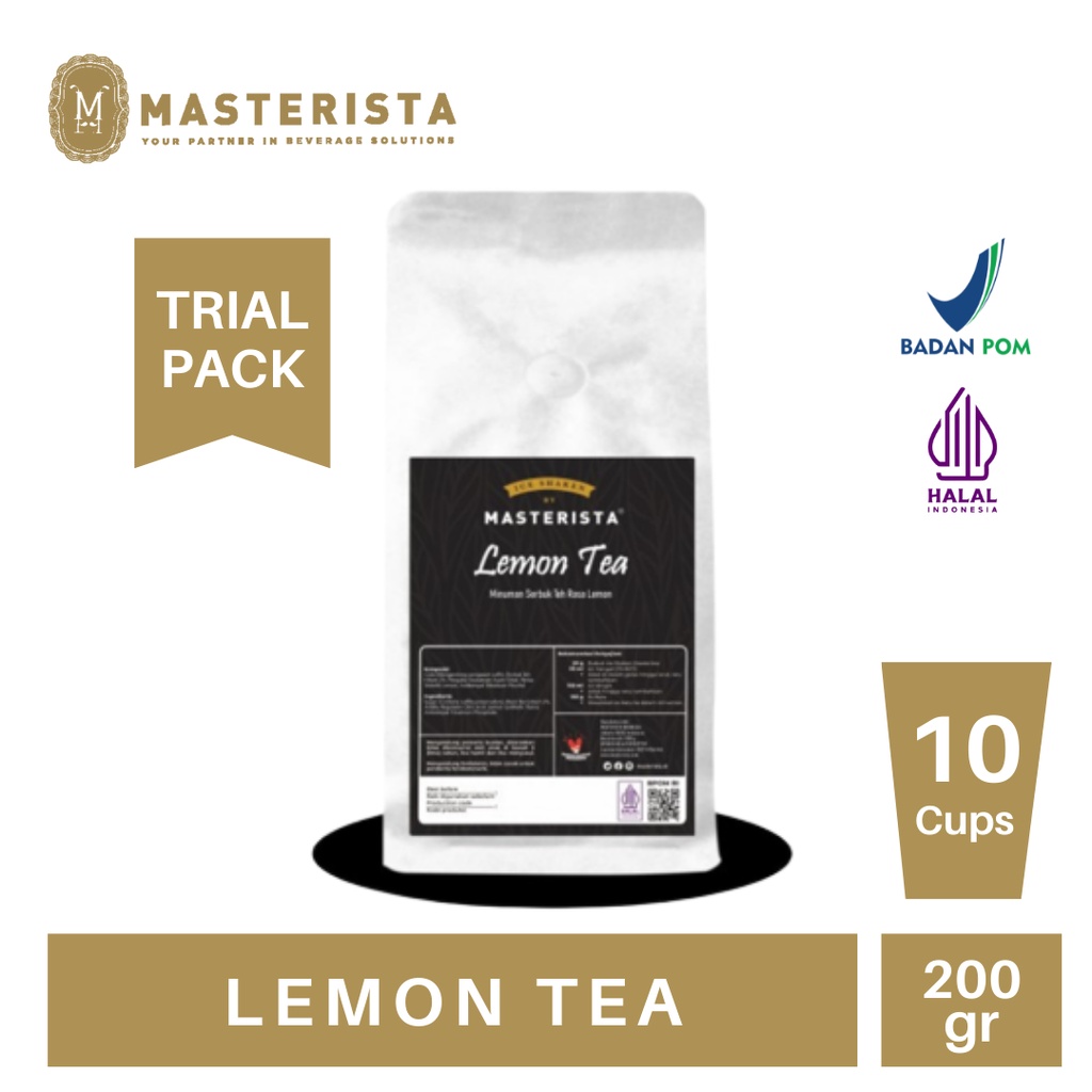 

Bubuk Minuman Masterista Ice Shaken Lemon Tea 200gram