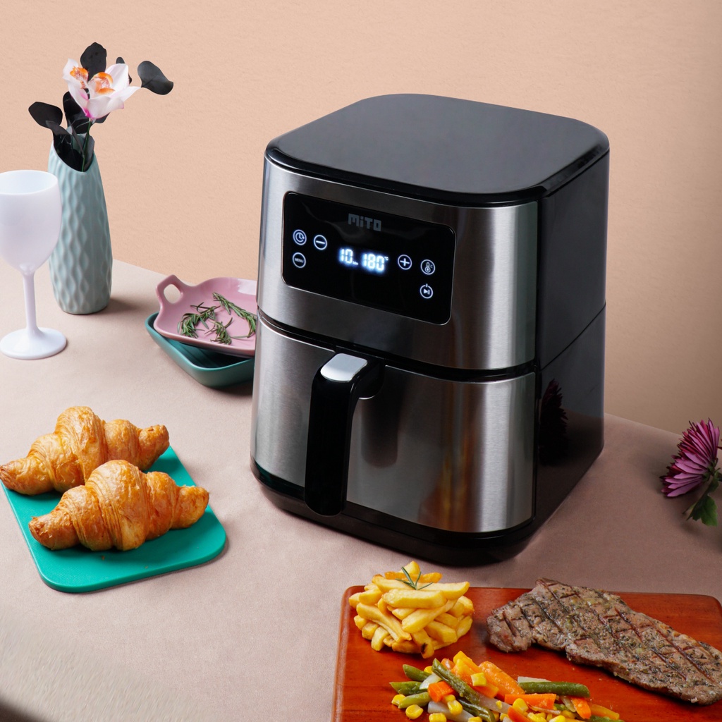 MITO Digital Air Fryer AF10 Grande 6L Low Watt - AirFryer AF 10