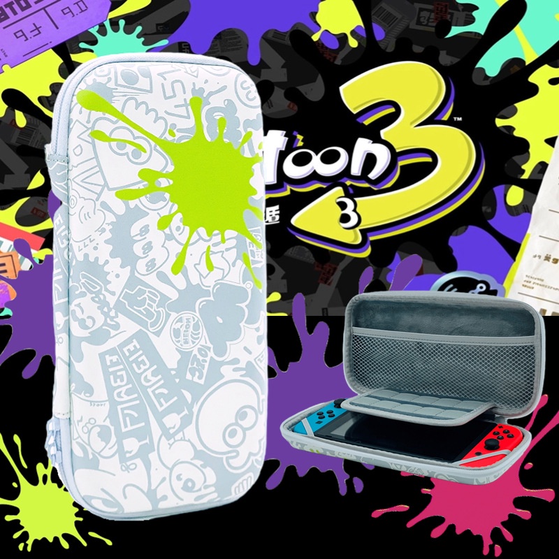 Splatoon 3 Tas Penyimpanan Konsol Game Nintendo Switch V1 V2 OLED