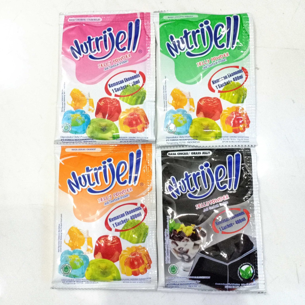 Nutrijell Yoghurt Yogurt Balanced Color Jelly Powder Ekonomis Kecil Jeli Serbuk Instan Agar Agar Puding cincau kurma ajwa kelapa muda nutri jell