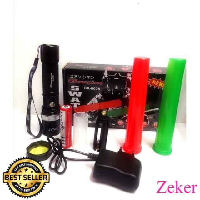 Senter police swat sx-8008 / Senter Super terang