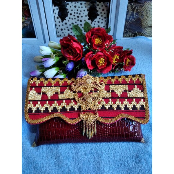 Tas Wanita Dompet (tapis, clutch tapis, tas tapi lampung)