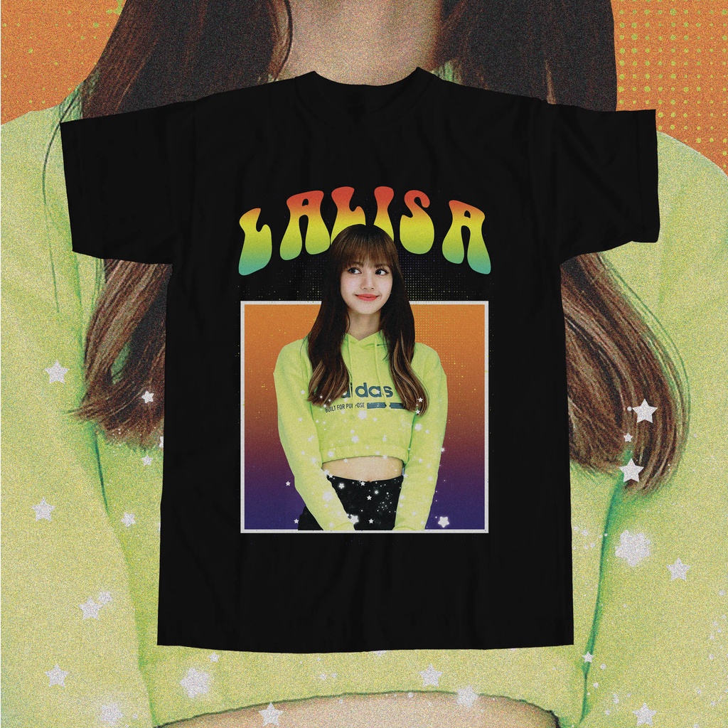 kaos LISA KIM tshirt LALISA Raptee Black pink Lisa blackpink Vintage Tee