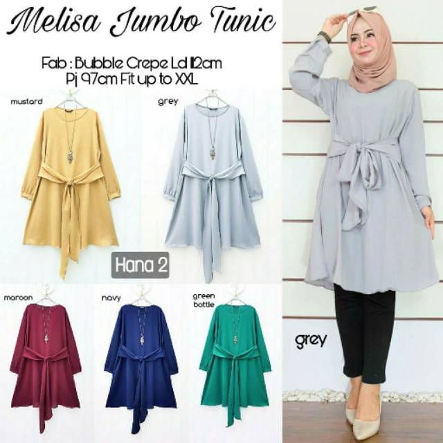 Hana2 jumbo tunik Melisa