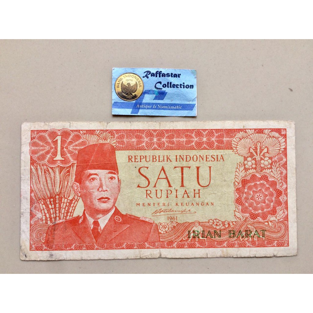 uang lama Rp 1 irian barat 1961