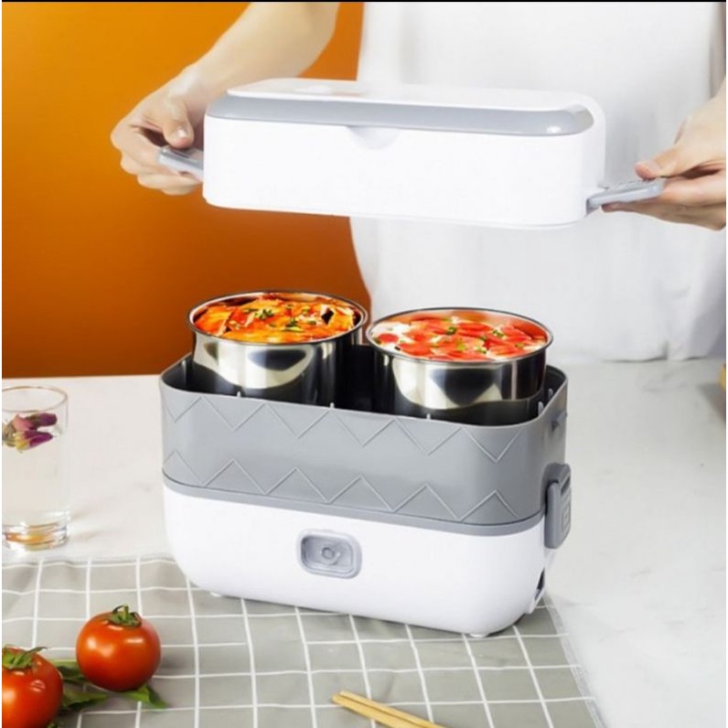 IDEALIFE IL-110A Electric Lunch Box Penghangat Makanan Elektrik 4 Bowl