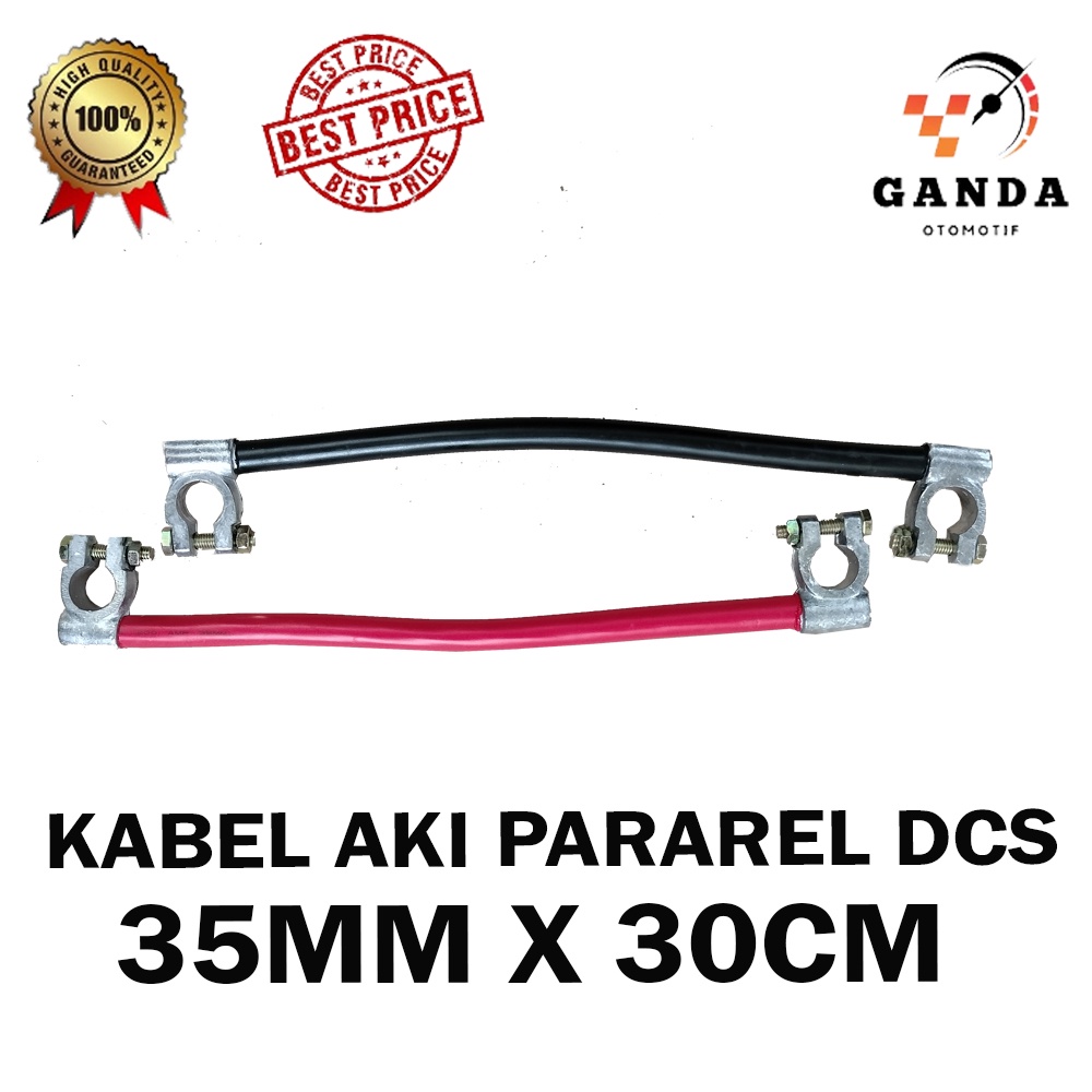 Jual KABEL AKI PARALEL MOBIL / TRUK 35MM X 30CM 24V MERK DCS ORIGINAL