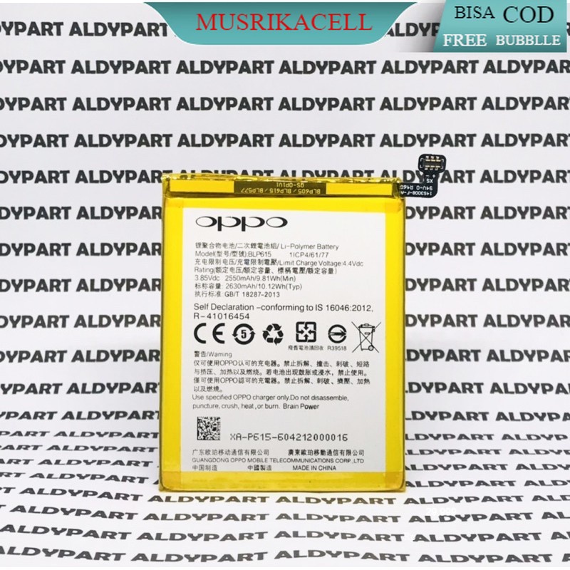 BATRE BATERAI BLP615 OPPO NEO 9 A37 A37f ORI COPOTAN
