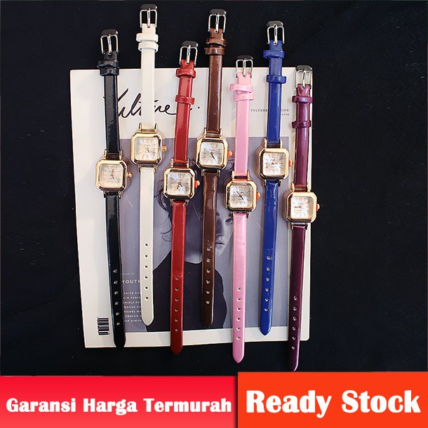 Jam Tangan Wanita Murah Fashion Casual Quartz Analog Women Leather Watch